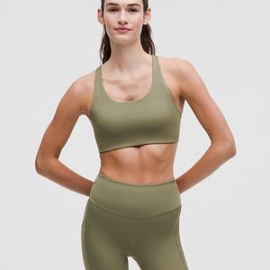 New lululemon nulux strapping back sports bra medium in bay leaf
